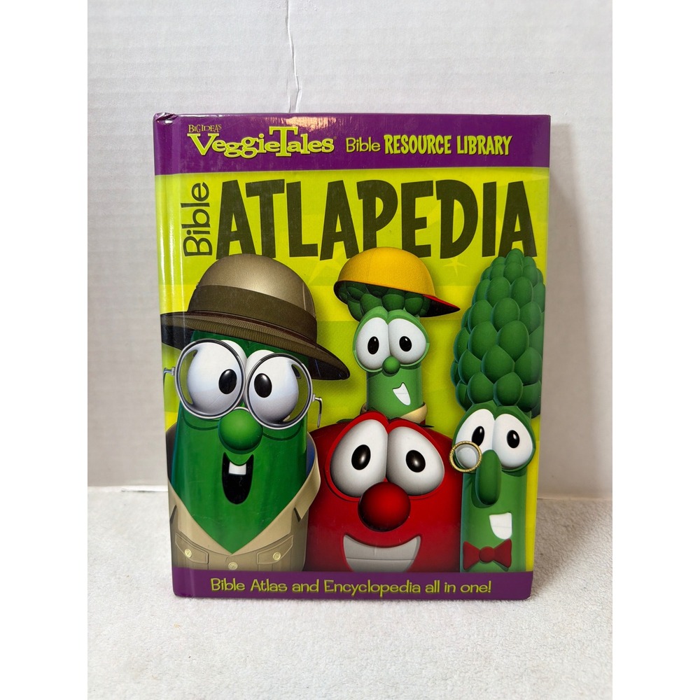 VTG 2006 Big Idea VeggieTales Bible Atlapedia Kid's Hardcover Atlas Encyclopedia